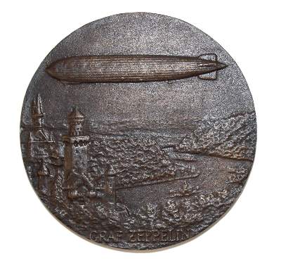 Bild Nr.2: 139-2611 Bronze Großmedaille.: (Münzen und Medaillen, Zeppelin)