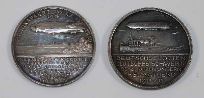 Bild Nr.2: 139-2614 Silbermedaillen.: (Münzen und Medaillen, Zeppelin)