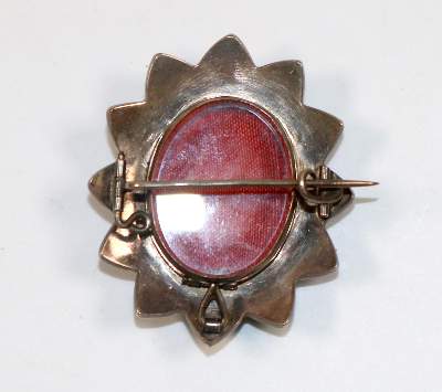 Bild Nr.2: 139-2656 Granat Broschanhänger,: (Schmuck, Anhänger)