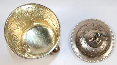 Bild Nr.4: 139-2678 Kugelfuß-Deckelgefäß: (Silber)