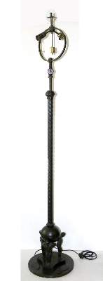 Bild Nr.1: 139-2693 Art Déco Bronze Stehlampe.: (Skulpturen - Plastiken)