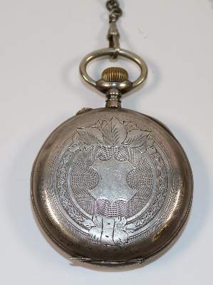 Bild Nr.2: 139-2751 Kutscheruhr in 800 Silber.: (Uhren, Taschenuhren)