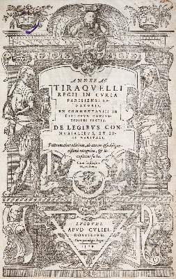 Bild Nr.1: 139-277 Tiraqueau,A. (Tiraquellus).: (Alte Drucke, Handschriften und Theologie)