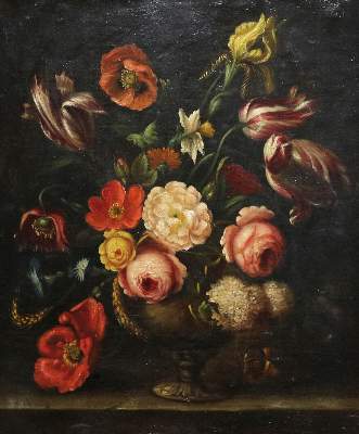 Bild Nr.1: 139-3131 Blumenstillleben.: (Künstlergraphik)