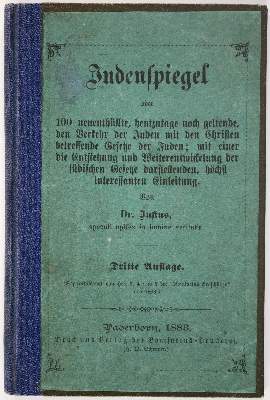 Bild Nr.1: 139-351 Justus (d.i. A.I.Briemann).: (Judaica)