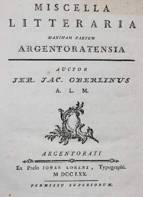 Bild Nr.1: 139-358 Oberlin,J.J.: (Judaica, Straßburg)