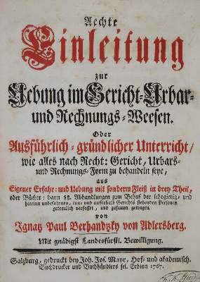 Bild Nr.1: 139-368 Berhandtsky von Adlersberg,I.P.: (Juridica und Kriminologie)
