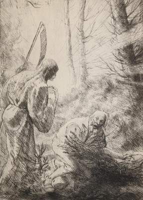Bild Nr.2: 139-3685 Legros, Alphonse: (Künstlergraphik, Totentanz)