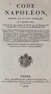 Bild Nr.1: 139-371 Code Napoleon,: (Juridica und Kriminologie)