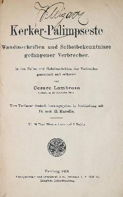 Bild Nr.1: 139-379 Lombroso,C.: (Juridica und Kriminologie)
