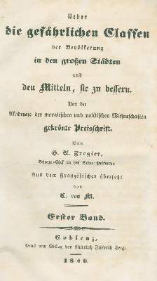 Bild Nr.1: 139-385 Fregier,H.A.: (Juridica und Kriminologie, Paris)