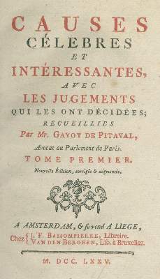 Bild Nr.1: 139-387 Pitaval,G.: (Juridica und Kriminologie)