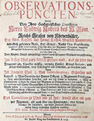 Bild Nr.1: 139-435 Khevenhüller,L.A.v.: (Militaria)