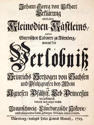 Bild Nr.1: 139-493 Eckhart,J.G.v.: (Numismatik u. Siegelkunde, Medaillen)