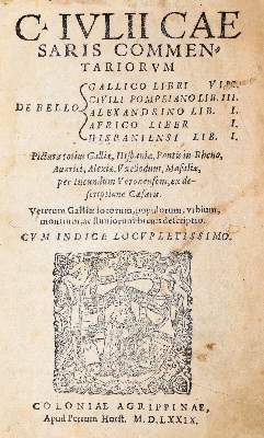 Bild Nr.1: 139-53 Caesar,C.J.: (Alte Drucke, Handschriften und Theologie)