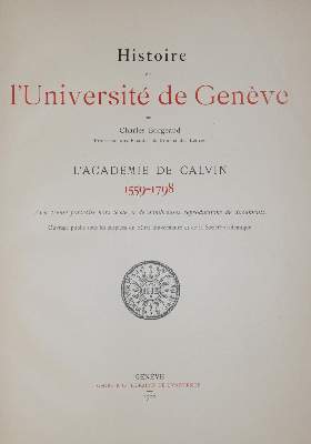 Bild Nr.1: 139-534 Borgeaud,C.: (Studentika und Hochschulen, Genf)