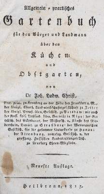 Bild Nr.1: 139-577 Christ,J.L.: (Küche und Haushalt, Garten)