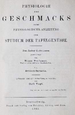 Bild Nr.1: 139-581 Brillat-Savarin,(J.A.).: (Küche und Haushalt, Gastrosophie)