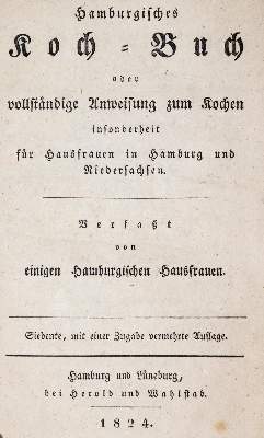 Bild Nr.1: 139-620 Hamburgisches Koch-Buch: (Küche und Haushalt, Kochbücher)