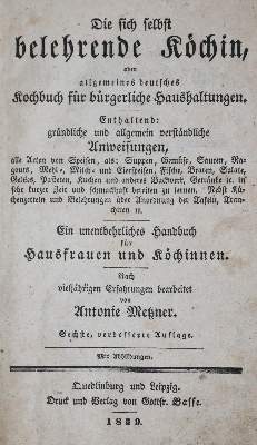Bild Nr.11: 139-624 Klein,C.F.: (Küche und Haushalt, Kochbücher)