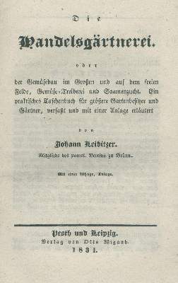 Bild Nr.1: 139-648 Leibitzer,J.: (Land- und Forstwirtschaft, Garten)