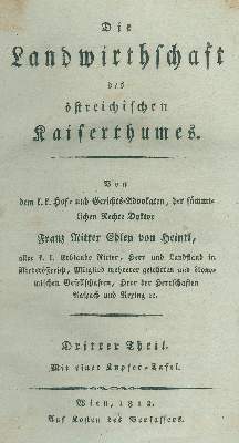 Bild Nr.1: 139-660 Heintl,F.Ritter Edeln v.: (Land- und Forstwirtschaft, Landwirtschaft, Österreich)
