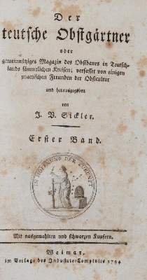 Bild Nr.1: 139-679 Sickler,J.V.: (Land- und Forstwirtschaft, Pomologie)