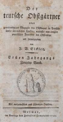 Bild Nr.1: 139-680 Sickler,J.V.: (Land- und Forstwirtschaft, Pomologie)