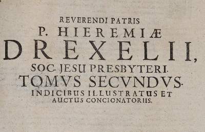 Bild Nr.1: 139-69 Drexel,J.: (Alte Drucke, Handschriften und Theologie)