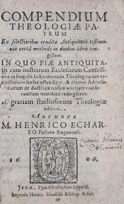Bild Nr.1: 139-74 Eckhard,H.: (Alte Drucke, Handschriften und Theologie)