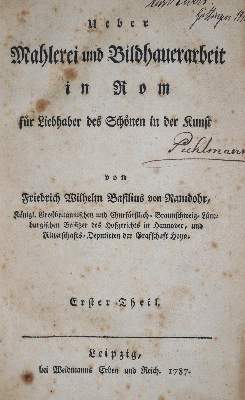 Bild Nr.1: 139-775 Ramdohr,F.W.B.v.: (Kunstwissenschaft)