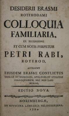 Bild Nr.1: 139-82 Erasmus Roterodamus,D.: (Alte Drucke, Handschriften und Theologie)