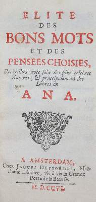 Bild Nr.1: 139-855 Elite des Bons Mots: (Lexika - Wörterbücher - Sprachwissenschaften)