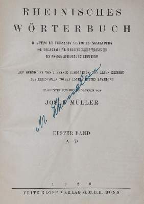 Bild Nr.1: 139-860 Müller,J.: (Lexika - Wörterbücher - Sprachwissenschaften)