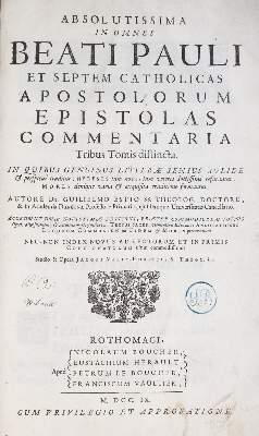 Bild Nr.1: 139-87 Estius,W.: (Alte Drucke, Handschriften und Theologie)