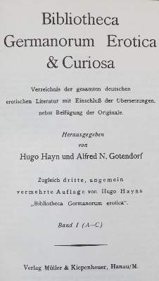 Bild Nr.1: 139-877 Sammlung: (Bibliographie und Buchwesen)