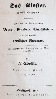 Bild Nr.2: 139-878 Scheible,J.: (Bibliographie und Buchwesen)