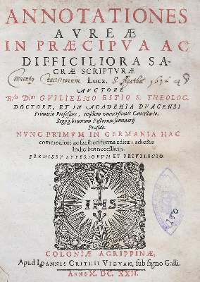 Bild Nr.1: 139-88 Estius,W.: (Alte Drucke, Handschriften und Theologie)