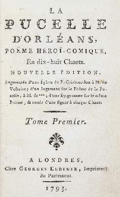 Bild Nr.1: 139-904 Voltaire (d.i. F.M.Arouet).: (Erotika - Galantes)