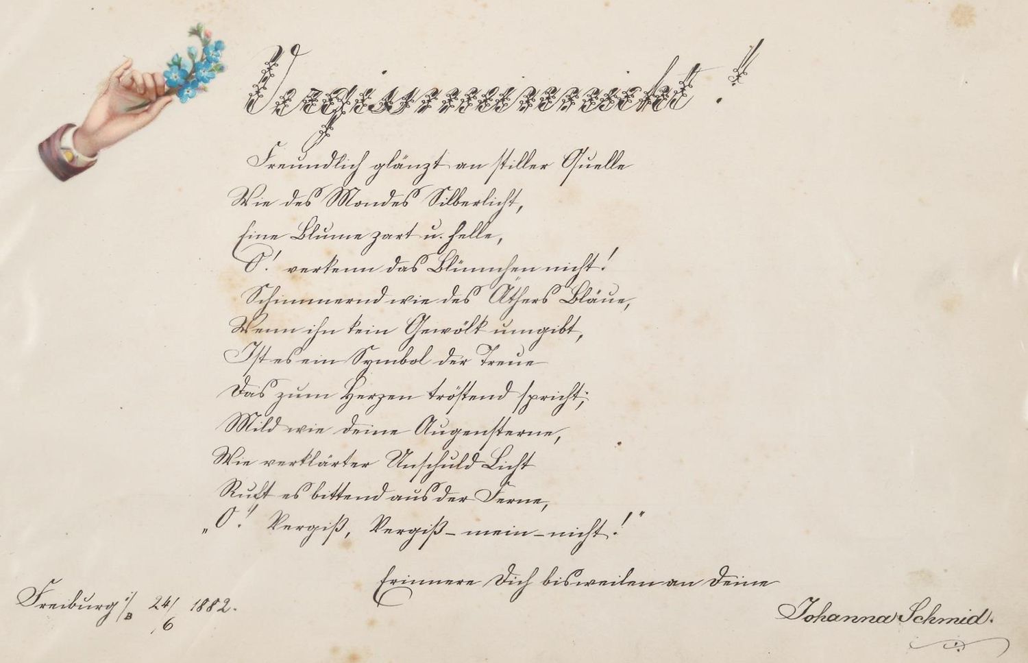 Große Abbildung Nr.1: 140-1005 Stammbuchblätter.: (Stammbücher)