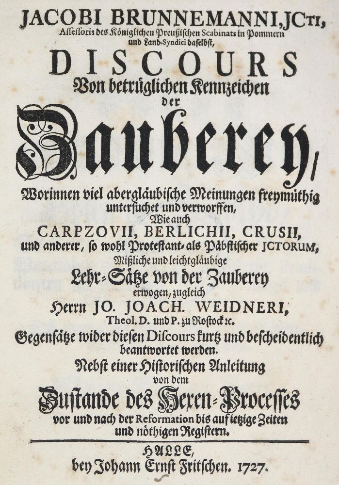 Große Abbildung Nr.1: 140-1015 Brunnemann,J.: (Zauberei)