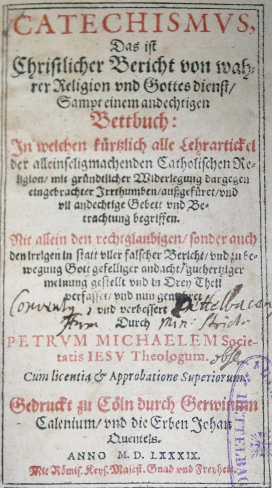 Große Abbildung Nr.1: 140-102 Brillmacher,P.M. (Pseud.: Michaelis Petrus).: (Alte Drucke, Handschriften und Theologie)