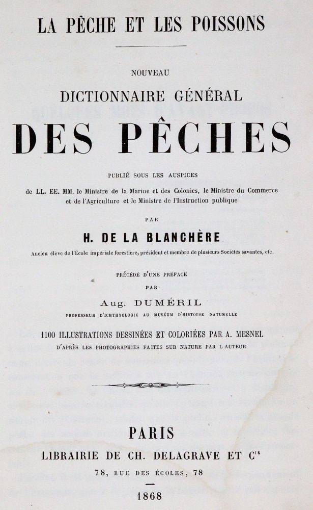 Große Abbildung Nr.1: 140-1021 Blanchere,H.de la.: (Jagd, Angeln)