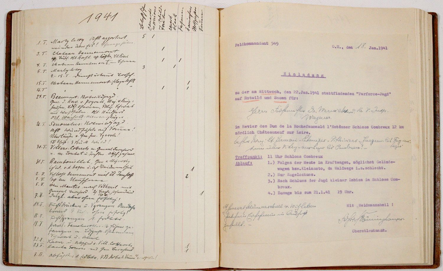 Große Abbildung Nr.3: 140-1026 Album.: (Jagd, Handschriften)