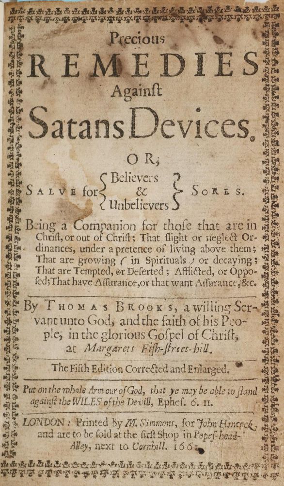 Große Abbildung Nr.1: 140-103 Brooks,T.: (Alte Drucke, Handschriften und Theologie)