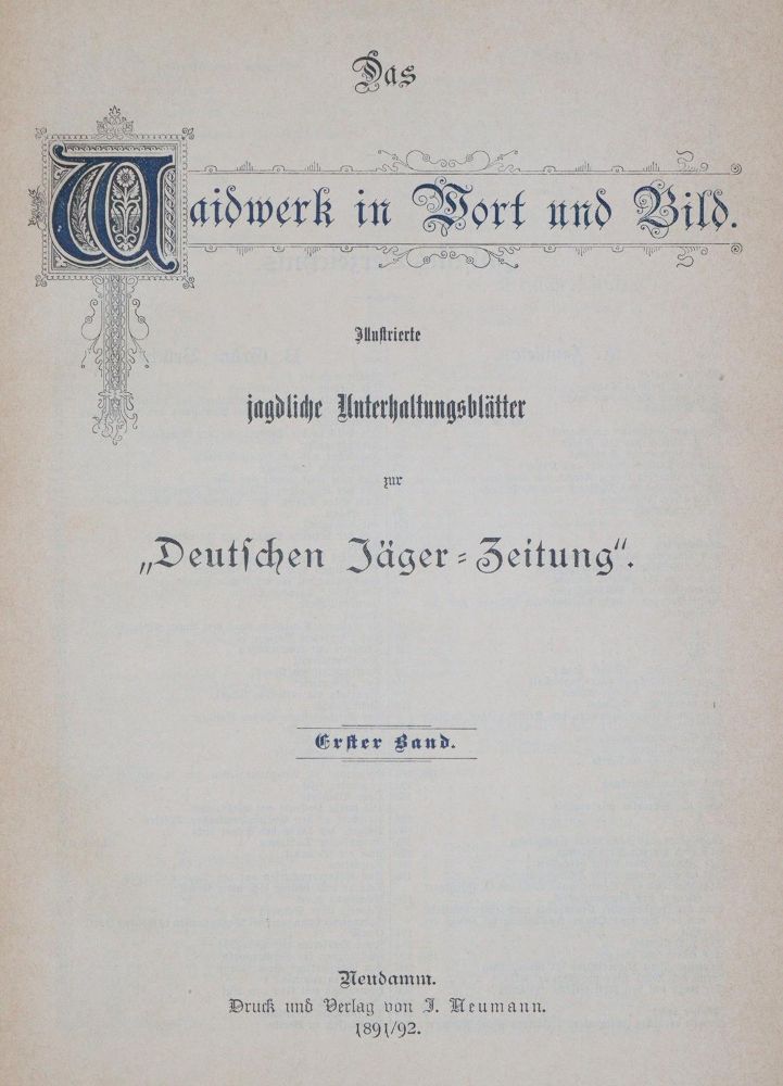 Große Abbildung Nr.1: 140-1032 Waidwerk, Das,: (Jagd)