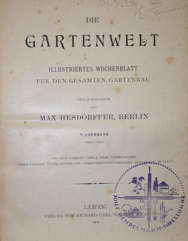Große Abbildung Nr.1: 140-1036 Hesdörffer,M. (Hrsg.).: (Küche und Haushalt, Garten)