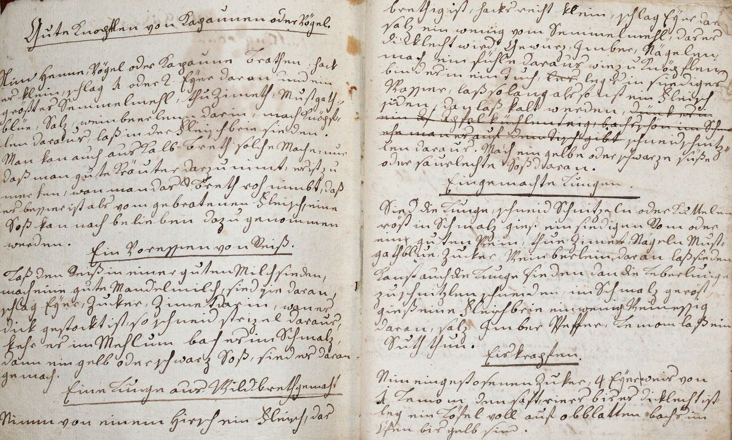 Große Abbildung Nr.1: 140-1052 Kochbuch.: (Küche und Haushalt, Kochbücher, Handschriften)