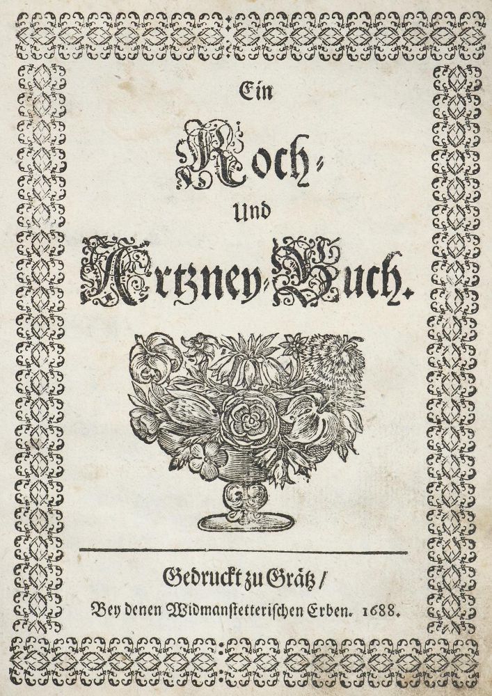 Große Abbildung Nr.1: 140-1054 Koch- und Artzney-Buch, Ein.: (Küche und Haushalt, Kochbücher)