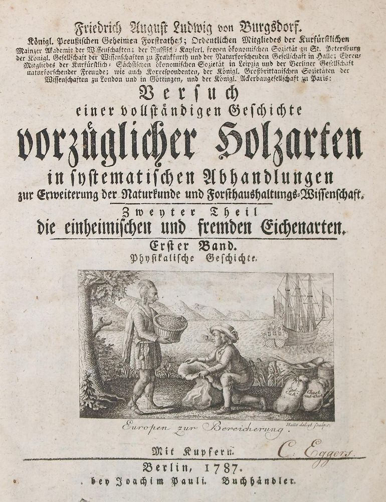 Große Abbildung Nr.1: 140-1061 Burgsdorf,F.A.L.v.: (Land- und Forstwirtschaft, Forstwirtschaft)